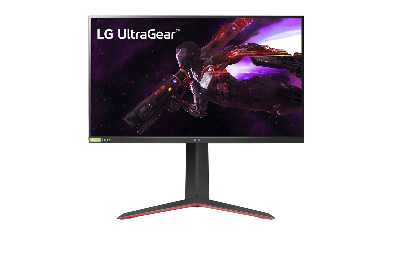 Front view of LG 27 (68.58cm) UltraGear QHD Nano IPS 1ms 165Hz HDR Monitor with G-SYNC® Compatibility 27GP850-B