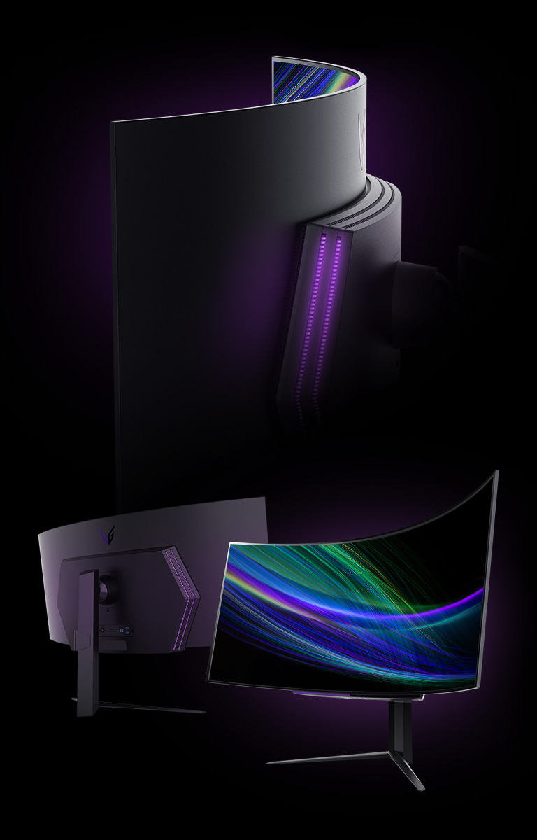LG 45GR95QE-B Gamer-centric Design.