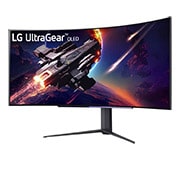 LG 114.3 cm (45) UltraGear™ OLED Curved Gaming Monitor WQHD with 240Hz Refresh Rate 0.03ms (GtG) Response Time, 45GR95QE-B