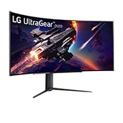 LG 114.3 cm (45) UltraGear™ OLED Curved Gaming Monitor WQHD with 240Hz Refresh Rate 0.03ms (GtG) Response Time, 45GR95QE-B