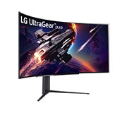 LG 114.3 cm (45) UltraGear™ OLED Curved Gaming Monitor WQHD with 240Hz Refresh Rate 0.03ms (GtG) Response Time, 45GR95QE-B
