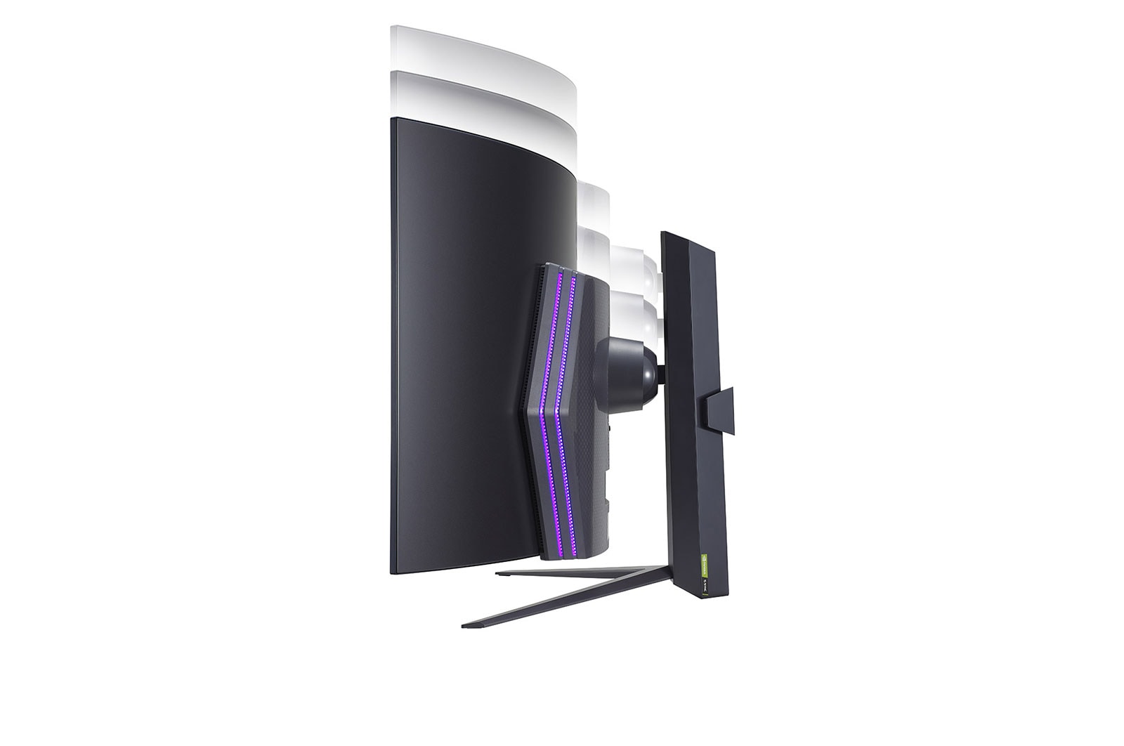 LG 114.3 cm (45) UltraGear™ OLED Curved Gaming Monitor WQHD with 240Hz Refresh Rate 0.03ms (GtG) Response Time, 45GR95QE-B