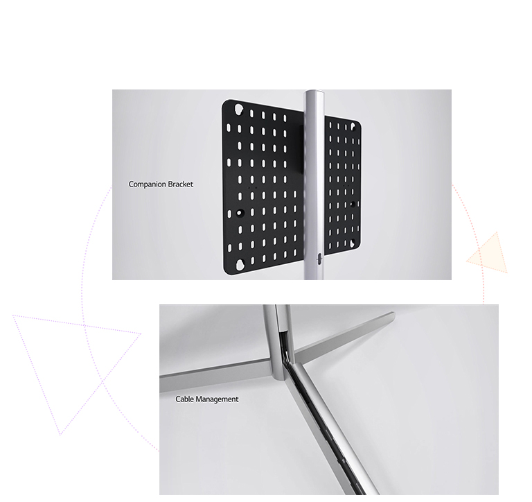 This is an image of the companion bracket and cable management.
