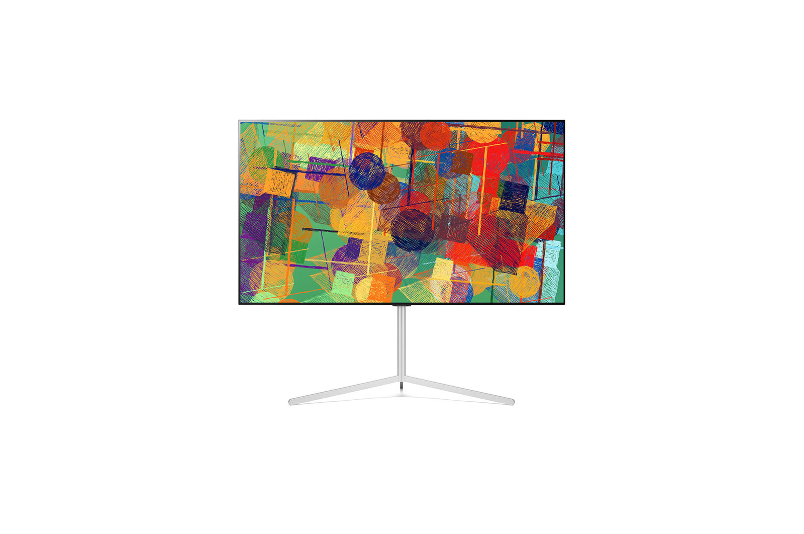 Front view of LG OLED Freestanding Gallery TV Stand FS21GB
