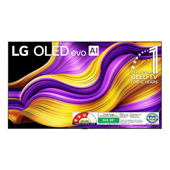 Front view of LG OLED evo AI 245cm (97) TV (G5), a11 Gen2 AI Processor 4K, VRR 165Hz Refresh Rate, Dolby Vision & Atmos OLED97G56LA