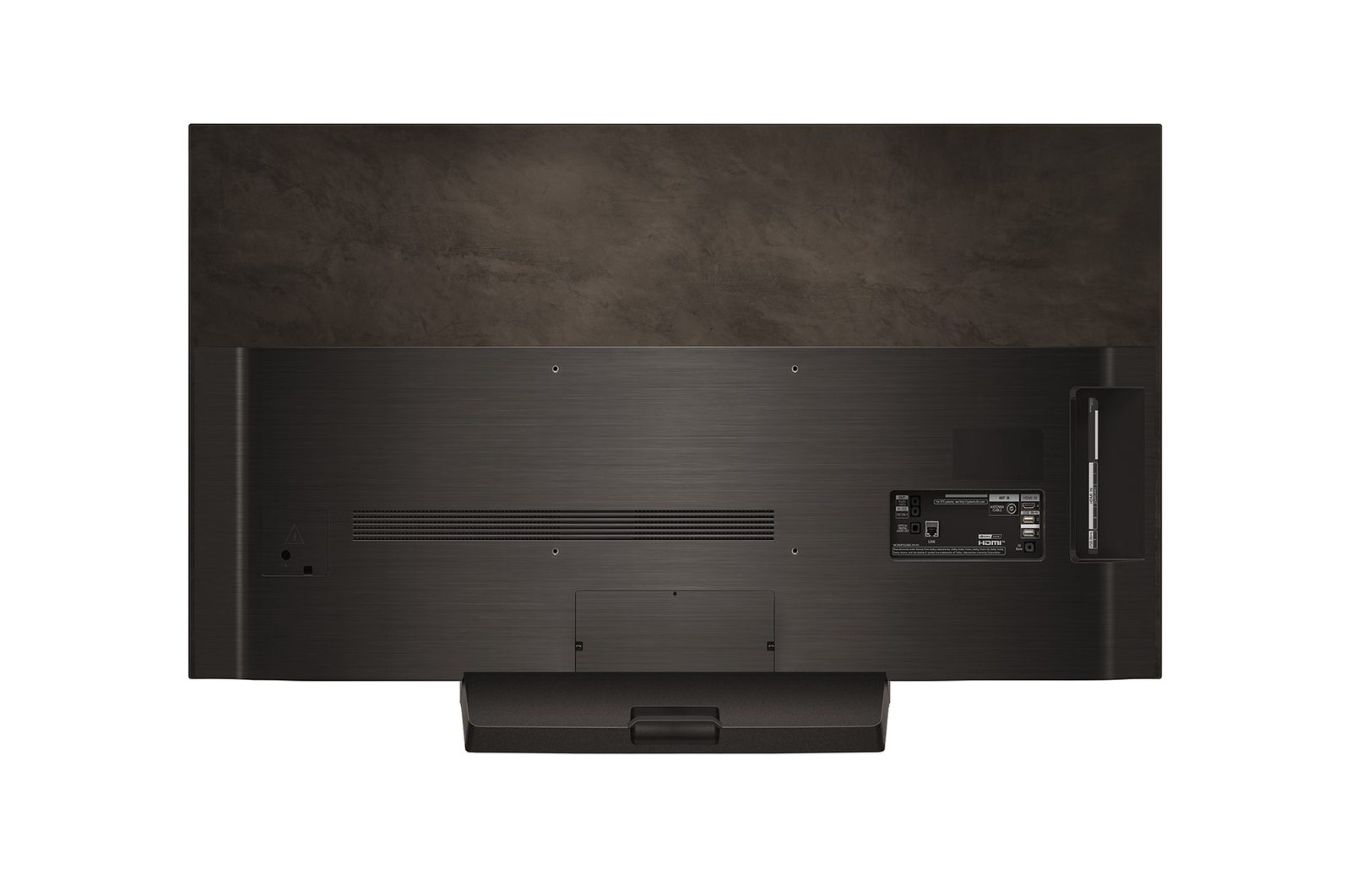 Rear view of LG OLED evo TV, OLED C4