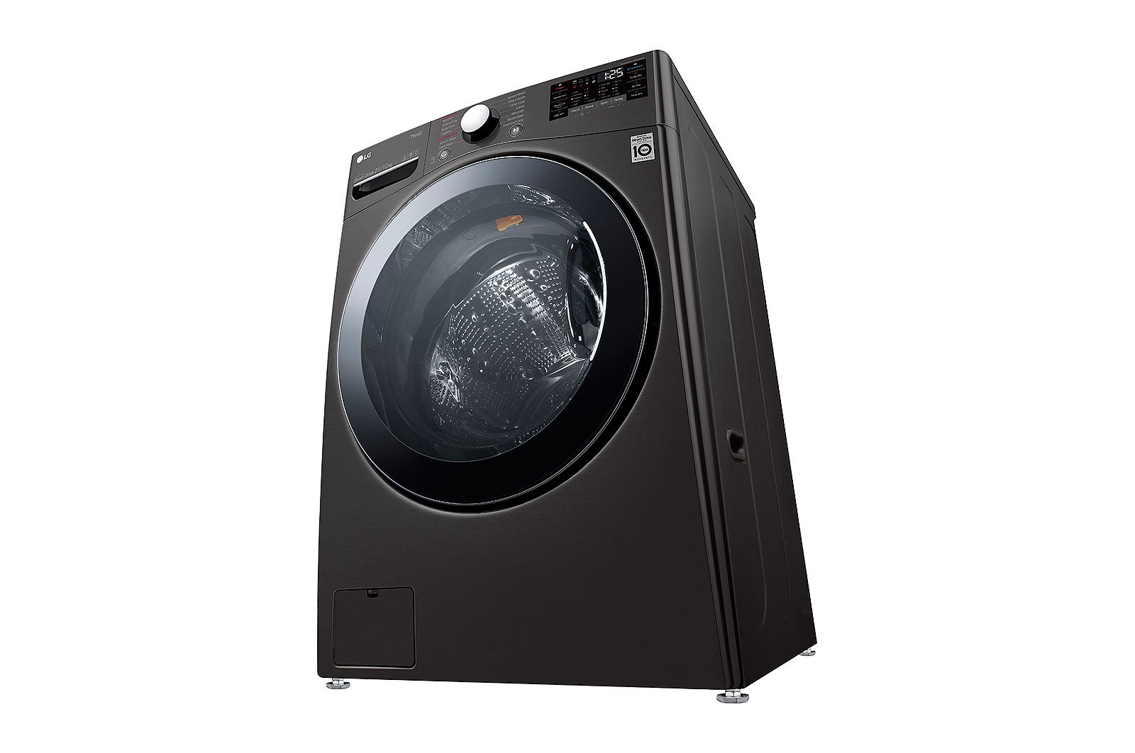 LG 21 kg (Wash) / 12 kg (Dry) Washer Dryer with Inverter Direct Drive™, Steam Wash, Black VCM, FHD2112STB