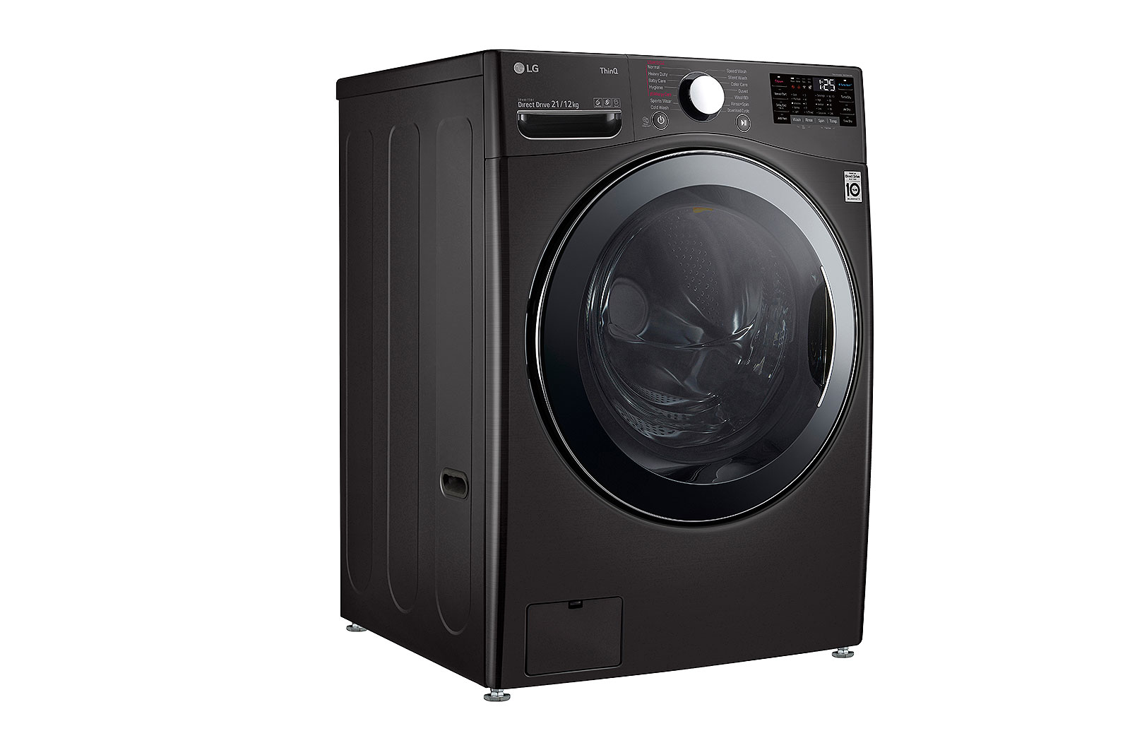 LG 21 kg (Wash) / 12 kg (Dry) Washer Dryer with Inverter Direct Drive™, Steam Wash, Black VCM, FHD2112STB
