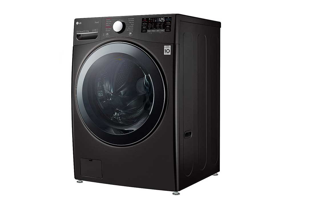 LG 21 kg (Wash) / 12 kg (Dry) Washer Dryer with Inverter Direct Drive™, Steam Wash, Black VCM, FHD2112STB