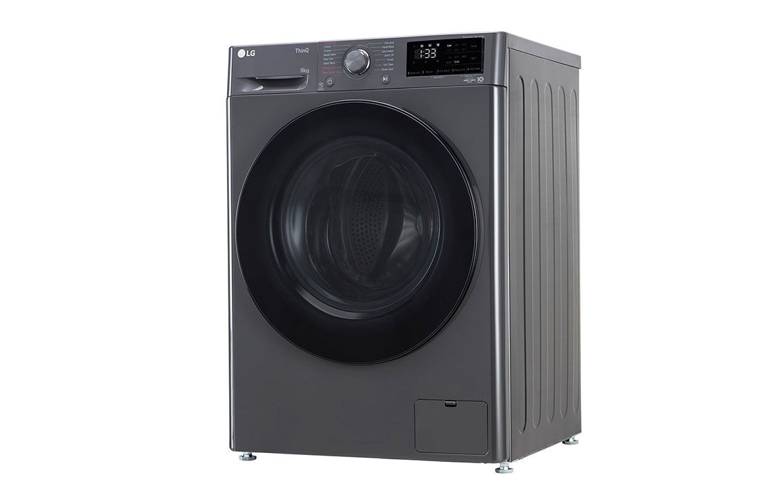 LG 8 kg Front Load Washing Machine with AI Direct Drive™, Steam Wash, Middle Black, 5 Star, FHP1208Z5M