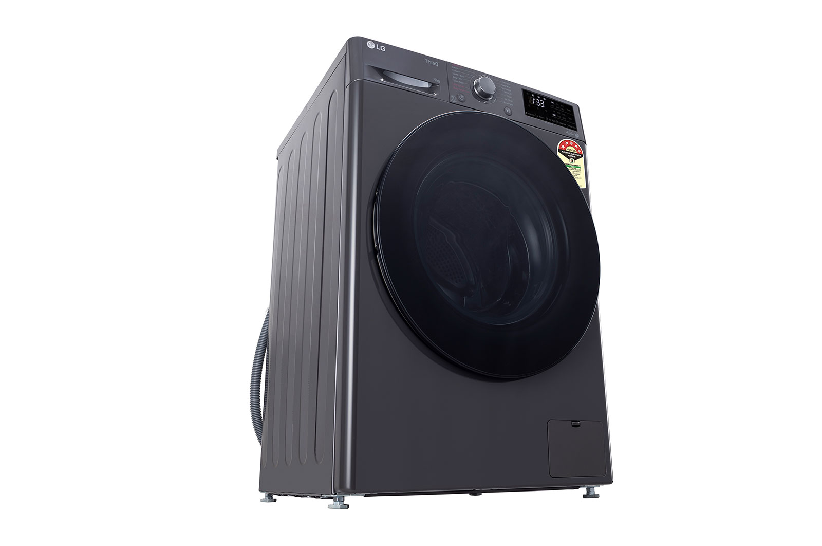 LG 9 kg Front Load Washing Machine with AI Direct Drive™, Steam Wash, Middle Black, 5 Star, FHP1209Z5M