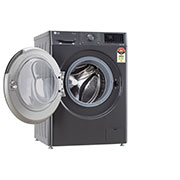 LG 9 kg Front Load Washing Machine with AI Direct Drive™, Steam Wash, Middle Black, 5 Star, FHP1209Z5M