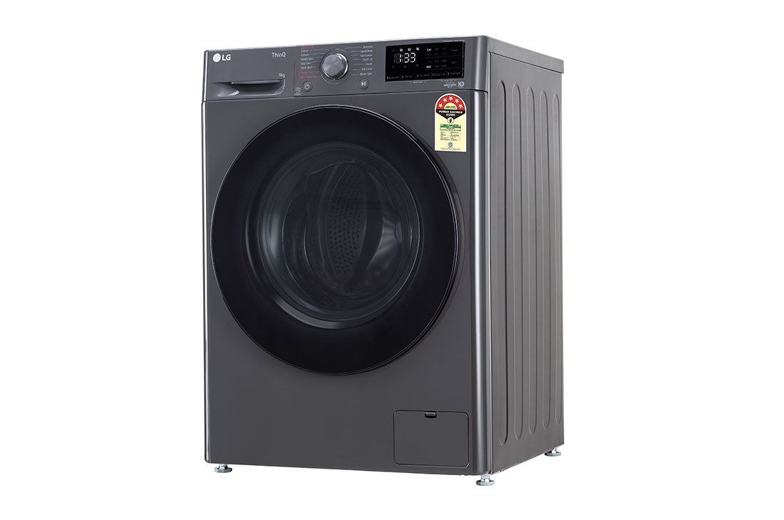 LG 9 kg Front Load Washing Machine with AI Direct Drive™, Steam Wash, Middle Black, 5 Star, FHP1209Z5M