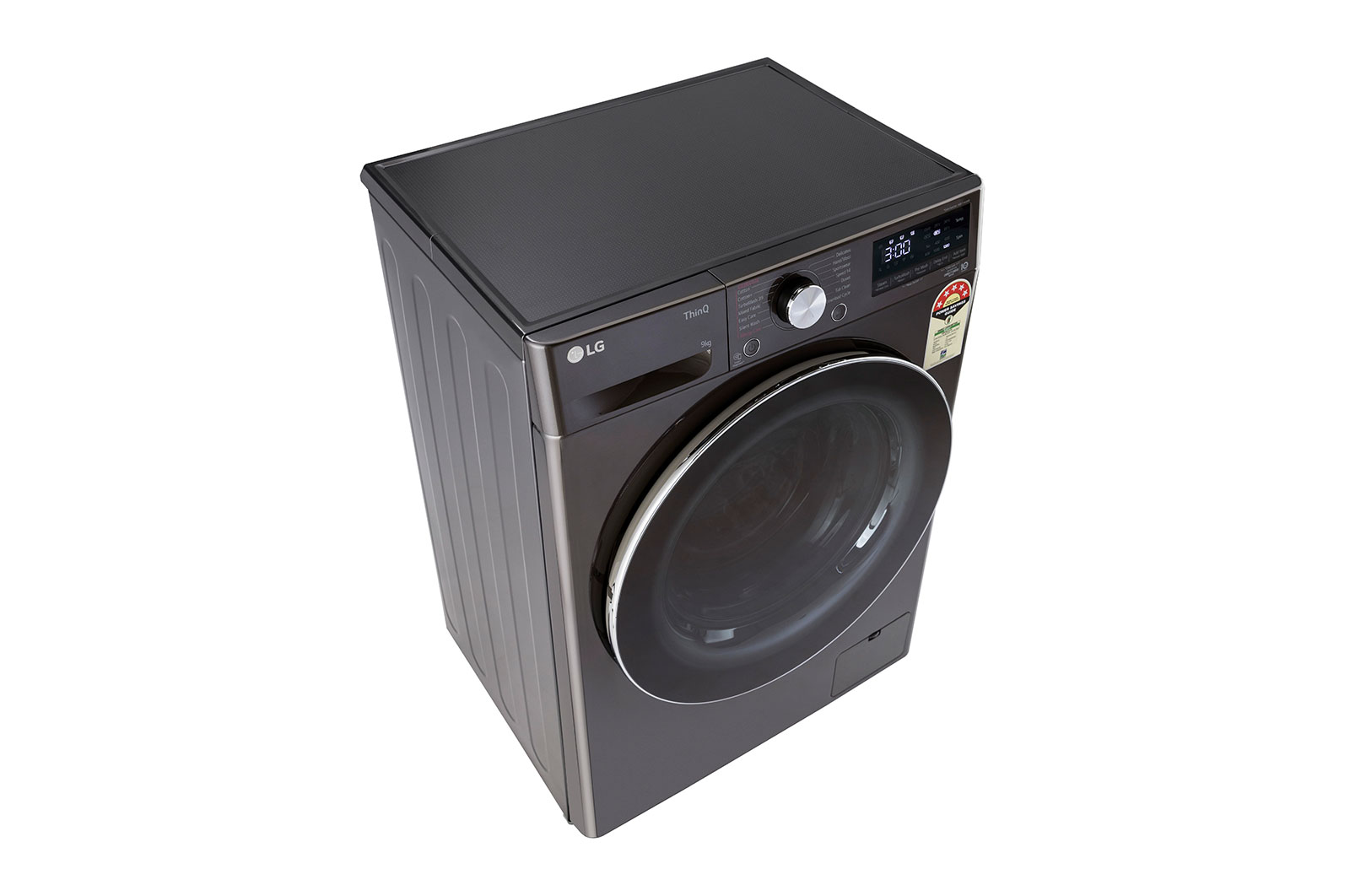 LG 9 Kg Front Load Washing Machine, AI Direct Drive™, Steam+, Black VCM, 5 Star, FHP1209Z9B