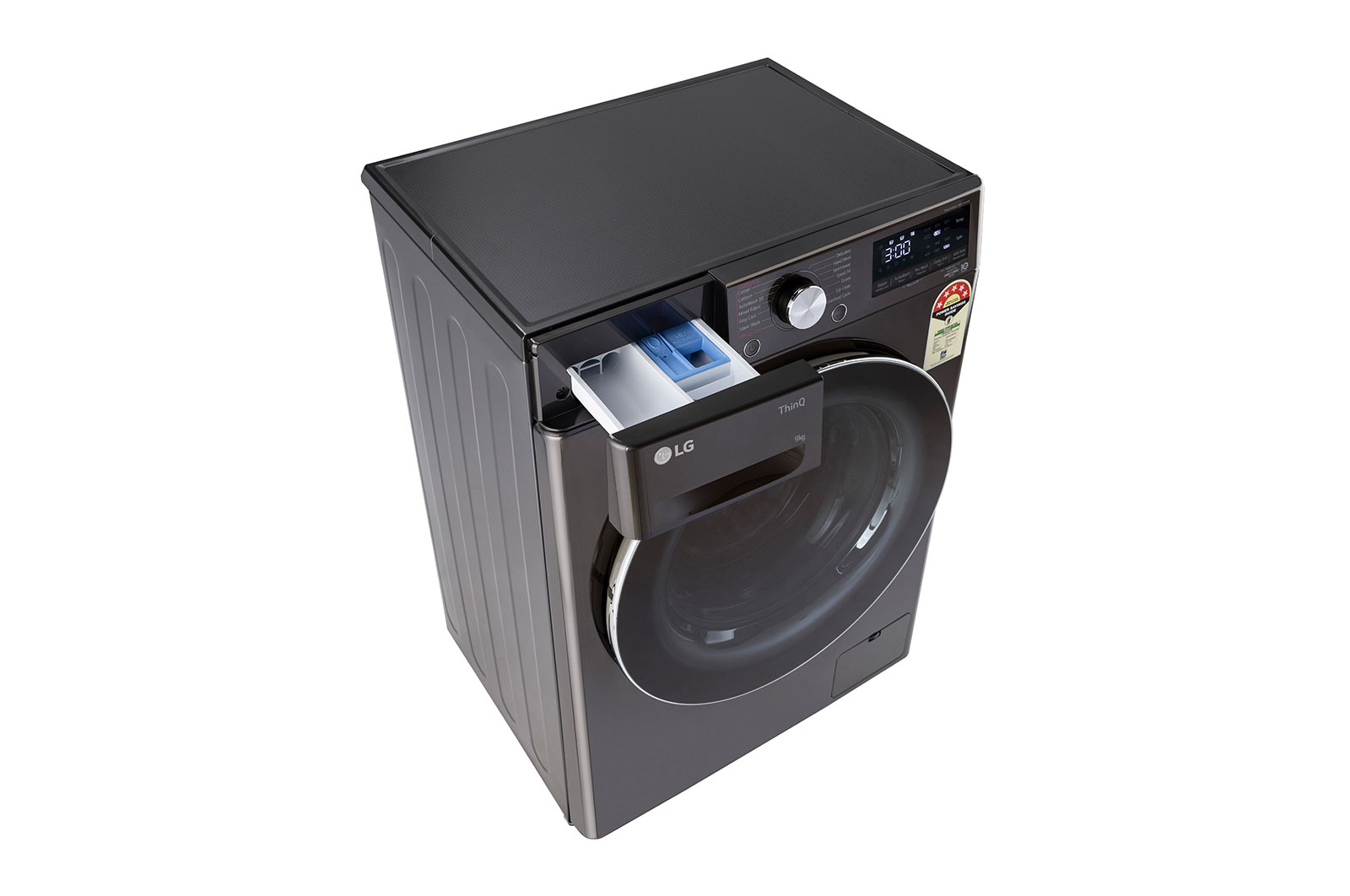 LG 9 Kg Front Load Washing Machine, AI Direct Drive™, Steam+, Black VCM, 5 Star, FHP1209Z9B
