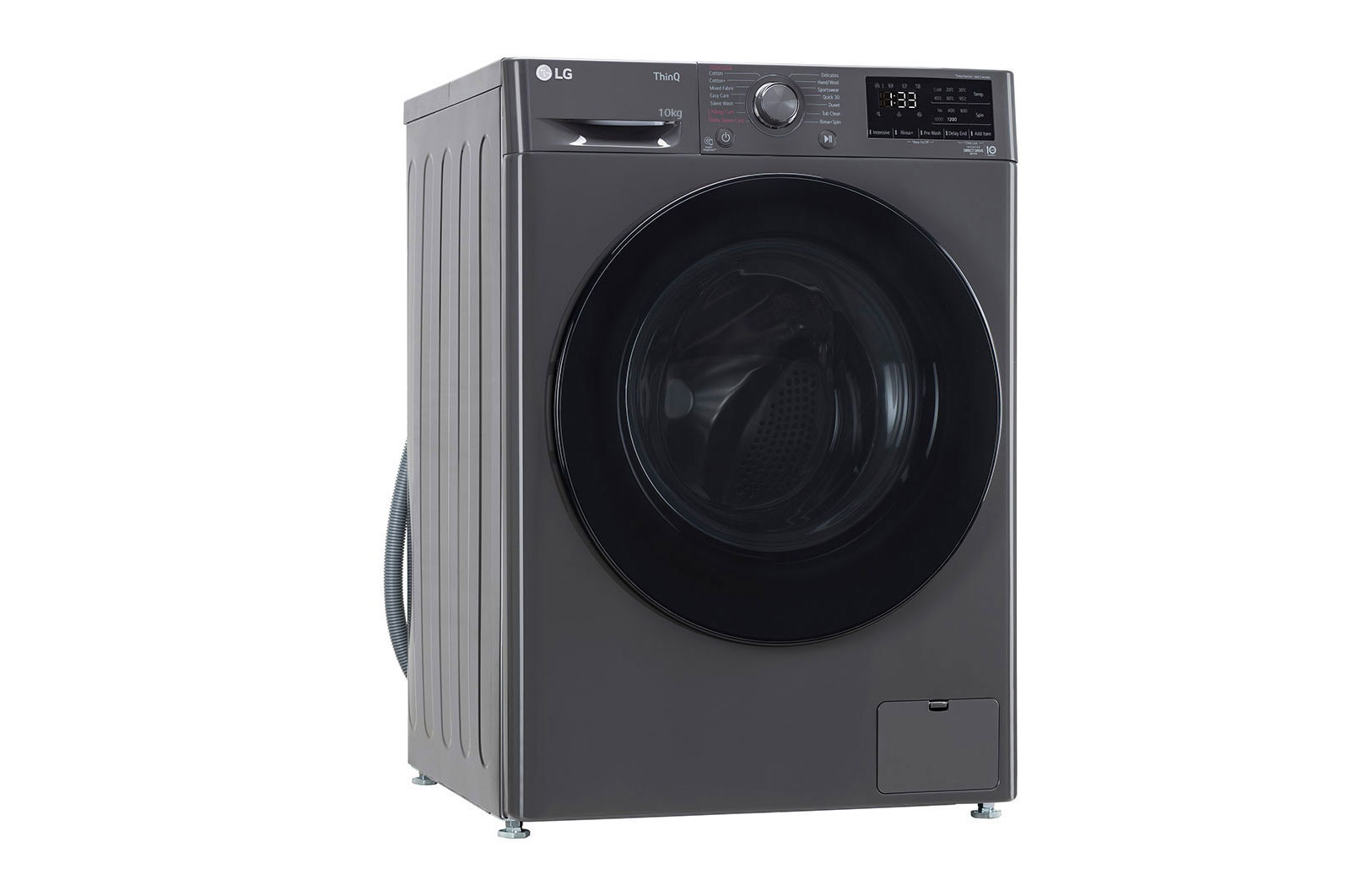LG 10 Kg Front Load Washing Machine, AI Direct Drive™, Direct Drive Motor, Middle Black, 5 Star, FHP1410Z5M