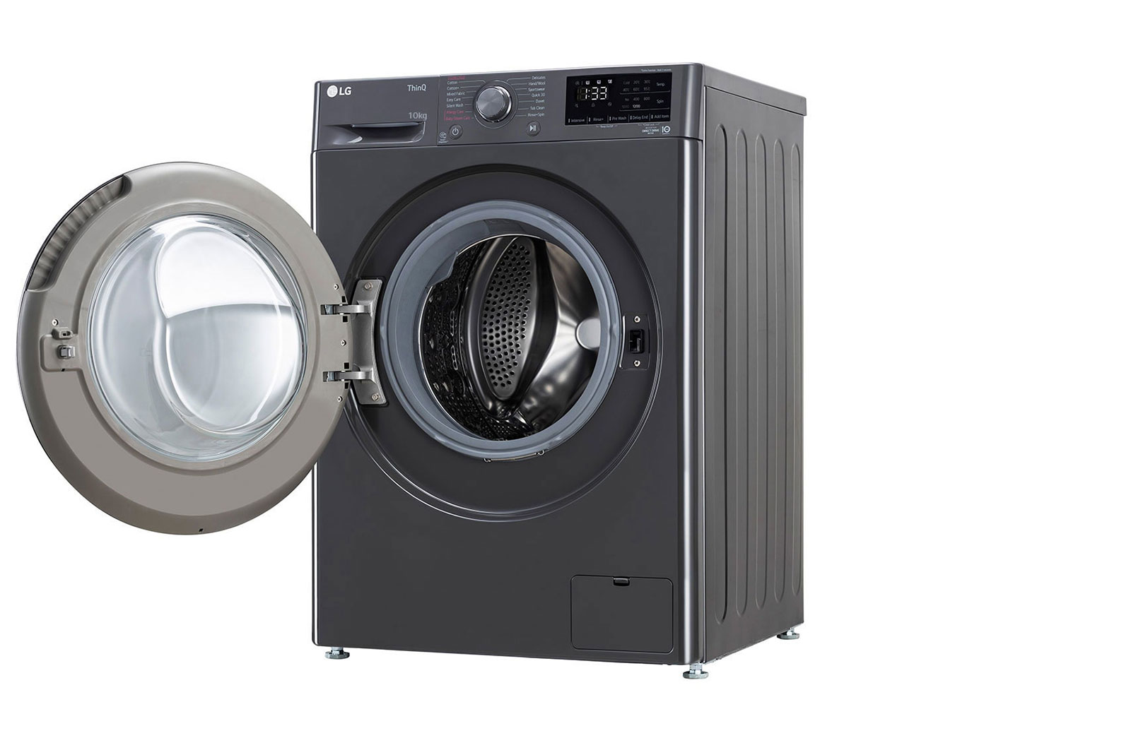 LG 10 Kg Front Load Washing Machine, AI Direct Drive™, Direct Drive Motor, Middle Black, 5 Star, FHP1410Z5M