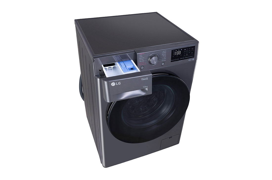 LG 10 Kg Front Load Washing Machine, AI Direct Drive™, Direct Drive Motor, Middle Black, 5 Star, FHP1410Z5M