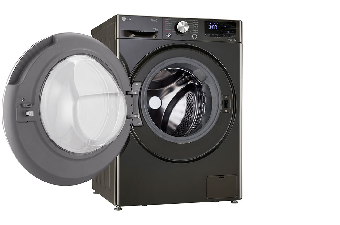 LG 11 Kg Front Load Washing Machine, AI Direct Drive™, Steam+, Black VCM, 5 Star, FHP1411Z9B