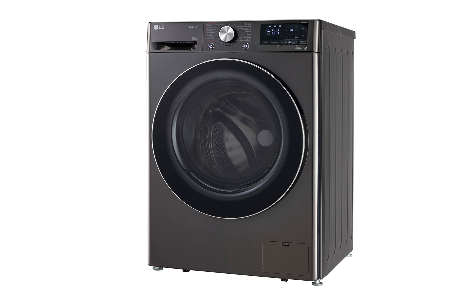 LG 11 Kg Front Load Washing Machine, AI Direct Drive™, Steam+, Black VCM, 5 Star, FHP1411Z9B