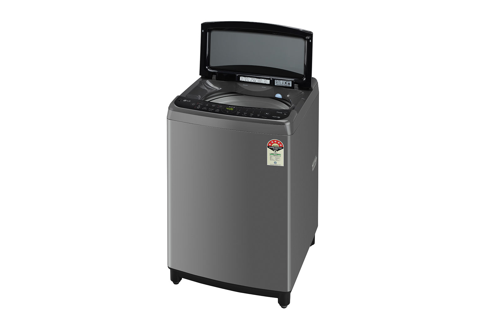 LG 9 kg Top Load Washing Machine with AI Direct Drive™, In-built Heater, Middle Black, 5 Star, THD09SWM