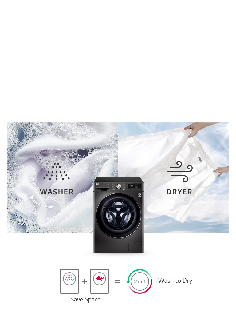 LG FHD2112STB Washer Dryer All in One