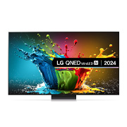 Front view of 86 inch LG QNED MiniLED AI QNED99 8K Smart TV 86QNED99T9B