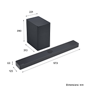 LG 3.1.3 channel LG Soundbar for TV with Dolby Atmos USC9S, USC9S