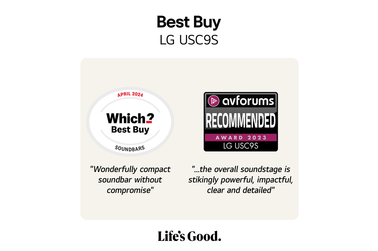 LG 3.1.3 channel LG Soundbar for TV with Dolby Atmos USC9S, USC9S