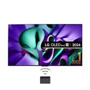 Front view of True Wireless TV 97 inch LG SIGNATURE OLED M4 with 4K 120Hz Video & Audio Transfer OLED97M49LA