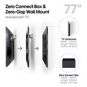 LG True Wireless TV 77 inch LG OLED evo AI M4 with 4K 144Hz Video & Audio Transfer, OLED77M49LA