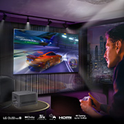 LG True Wireless TV 77 inch LG OLED evo AI M4 with 4K 144Hz Video & Audio Transfer, OLED77M49LA