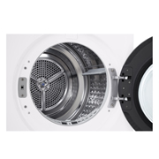 LG 9kg DUAL Inverter Heat Pump™ Dryer, White, RHX7009TWB, Door Open