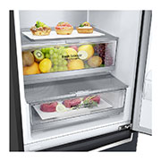 LG 384L Tall Fridge Freezer Total No Frost, Matte Black, GBB92MCBAP