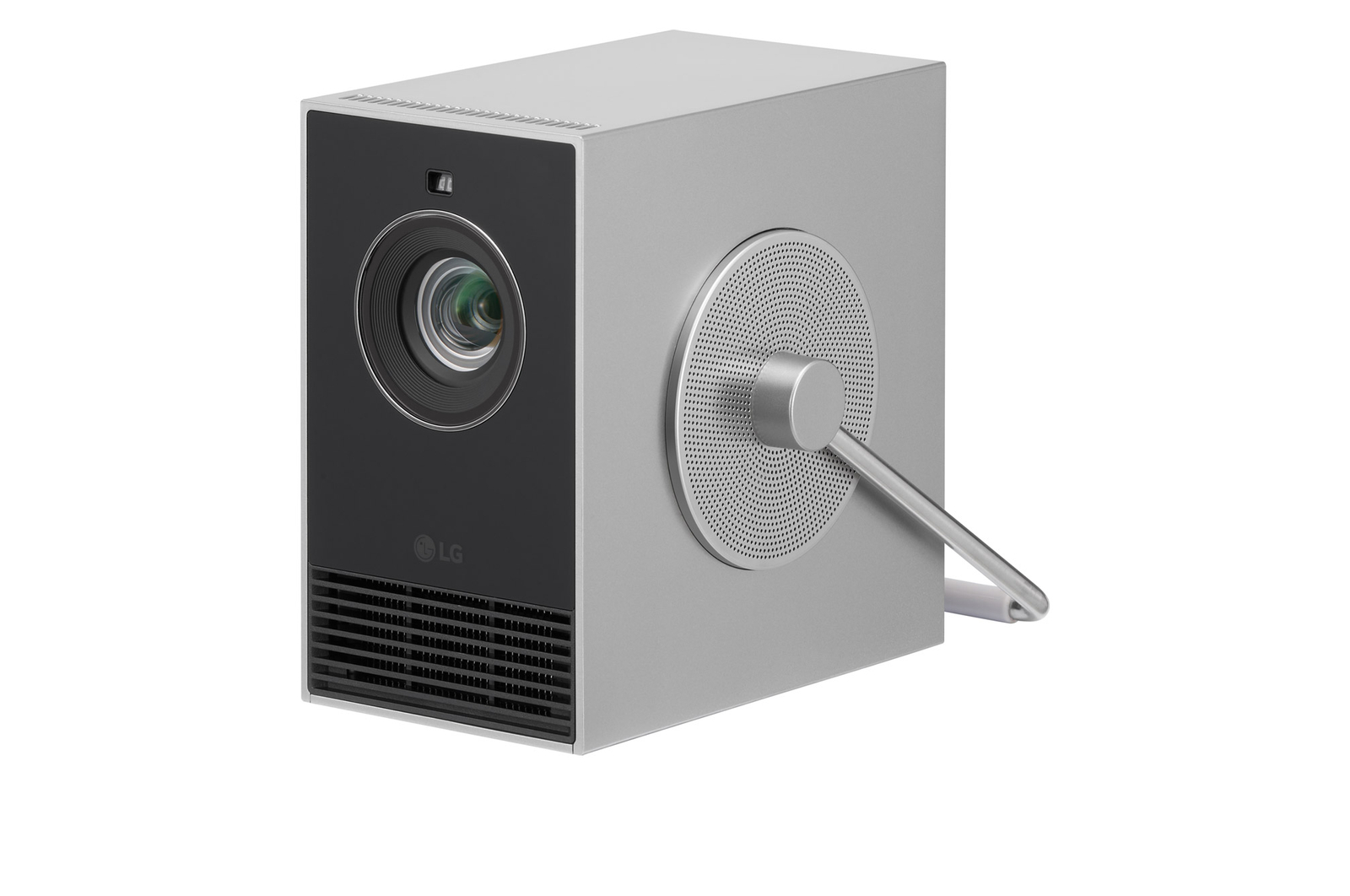 Front view of LG CineBeam Q | Small 4K UHD Projector HU710PB