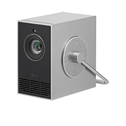 Front view of LG CineBeam Q | Small 4K UHD Projector HU710PB