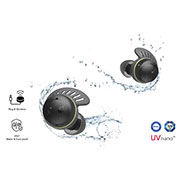 Front view of LG TONE Free fit UTF8- Waterproof Sports Wireless Bluetooth Earbuds with Plug & Wireless Connections TONE-UTF8Q