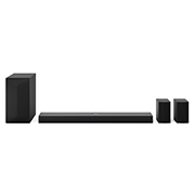 Front view of 5.1.1 channel LG Home Cinema Soundbar with Dolby Atmos and Rear Speakers US70TR US70TR