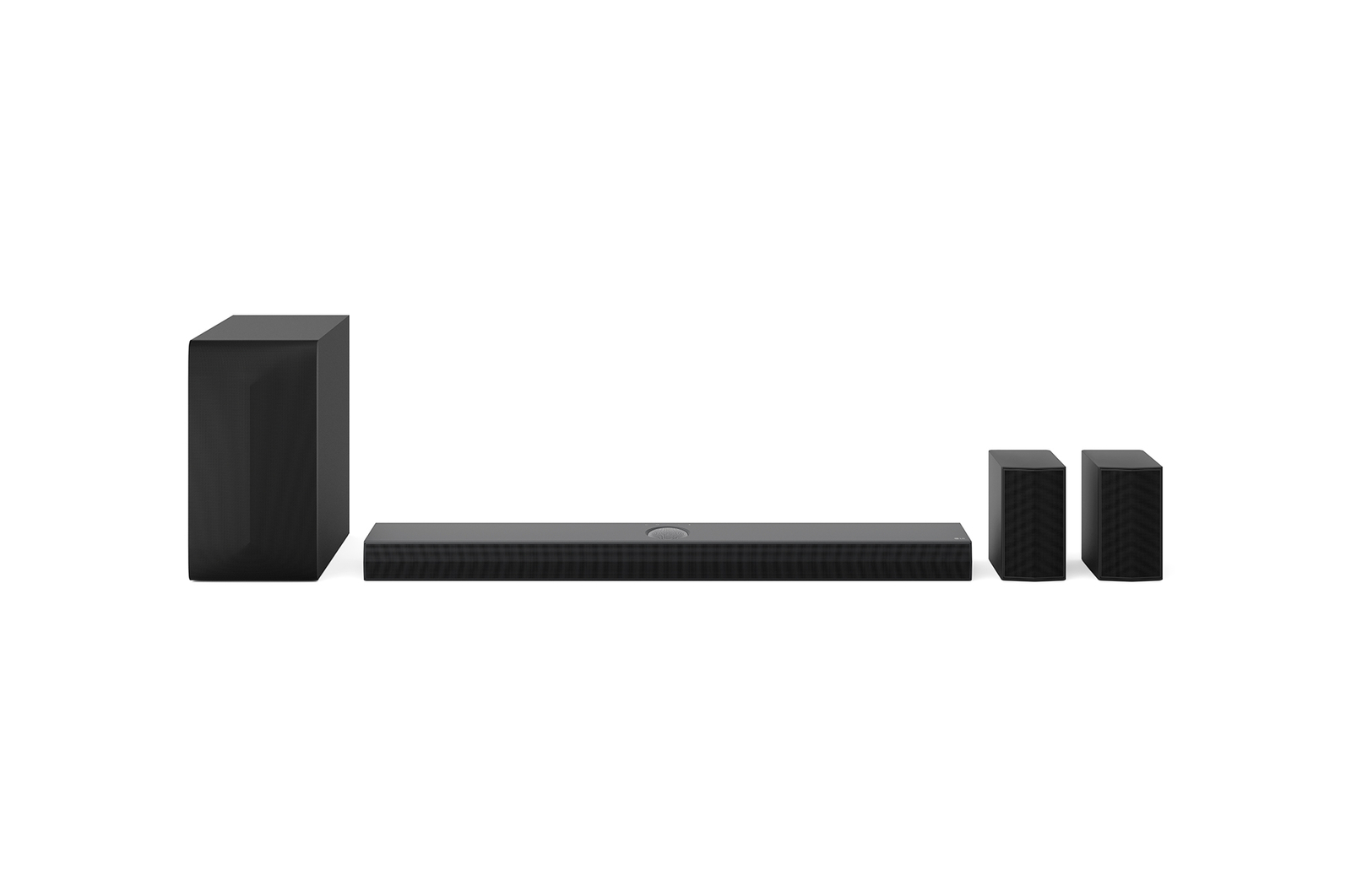 Front view of 5.1.1 channel LG Home Cinema Soundbar with Dolby Atmos and Rear Speakers US70TR US70TR