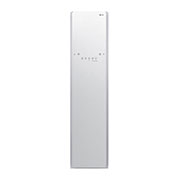 Front view of Styler Steam Wardrobe with ThinQ™ | 3 Hangers, White S3WF