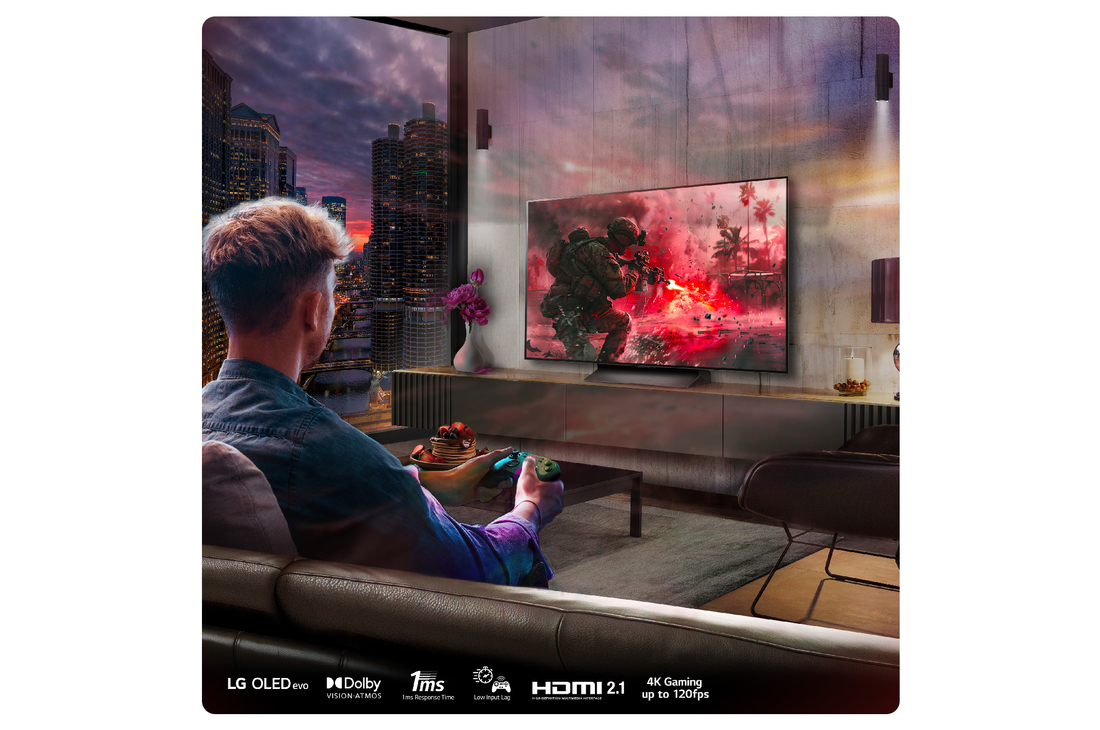 LG 48 inch LG OLED evo AI C4 4K Smart TV, OLED48C45LA