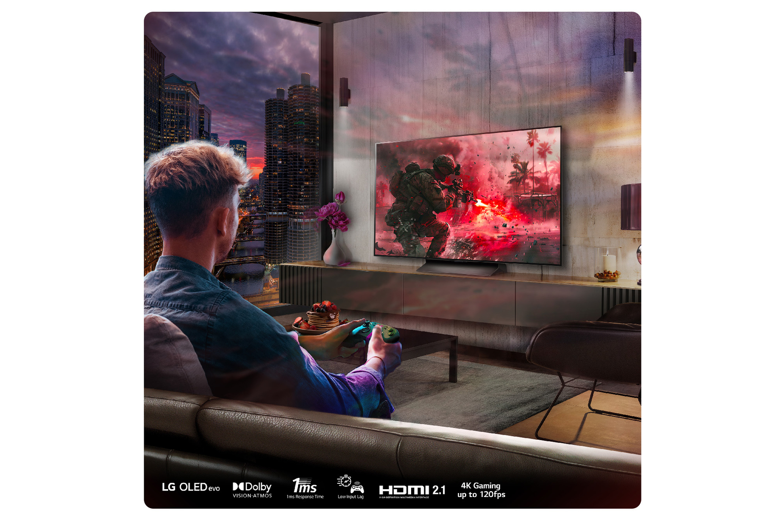 LG 48 inch LG OLED evo AI C4 4K Smart TV, OLED48C45LA
