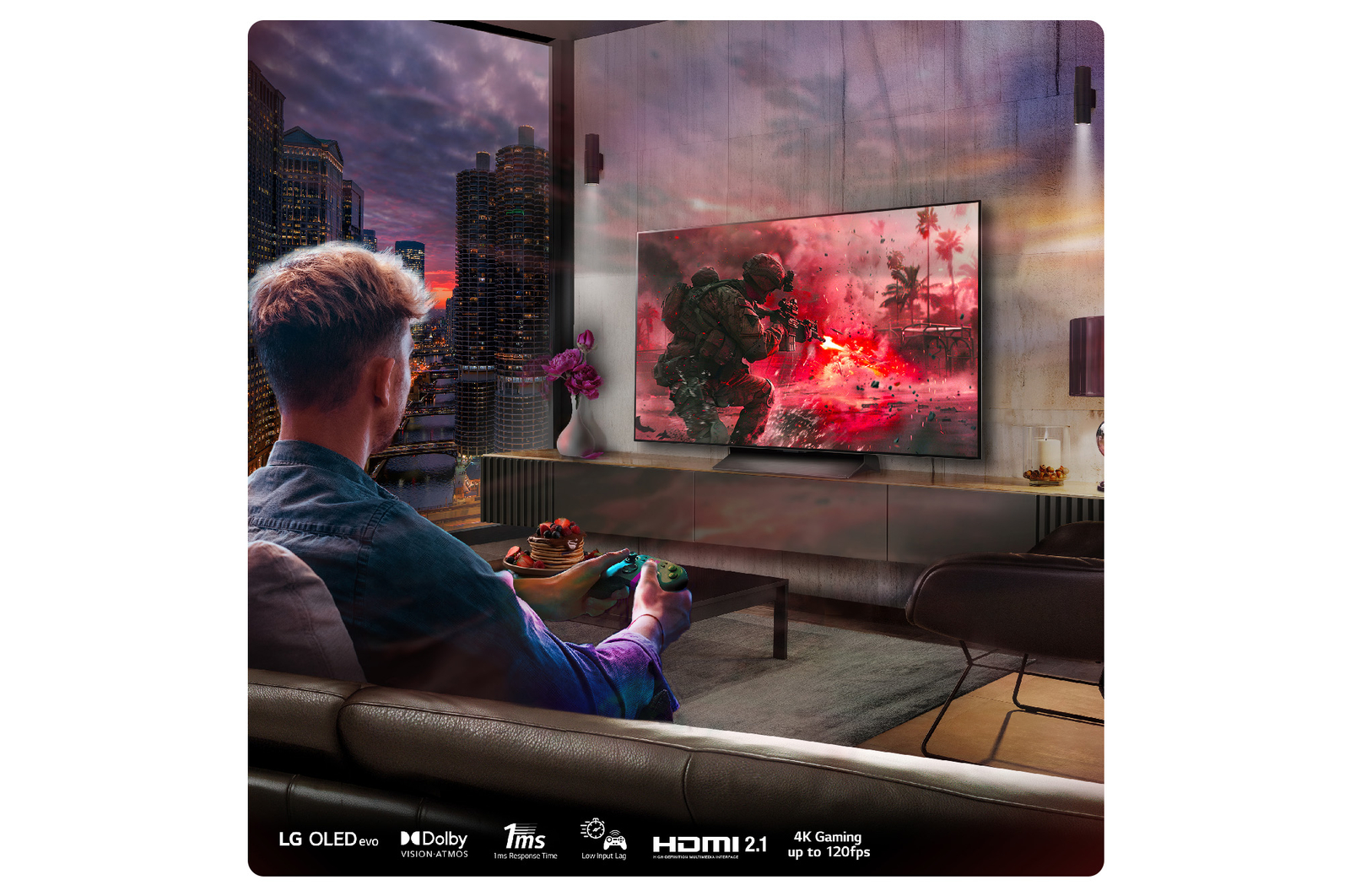 LG 55 inch LG OLED evo AI C4 4K Smart TV, OLED55C45LA