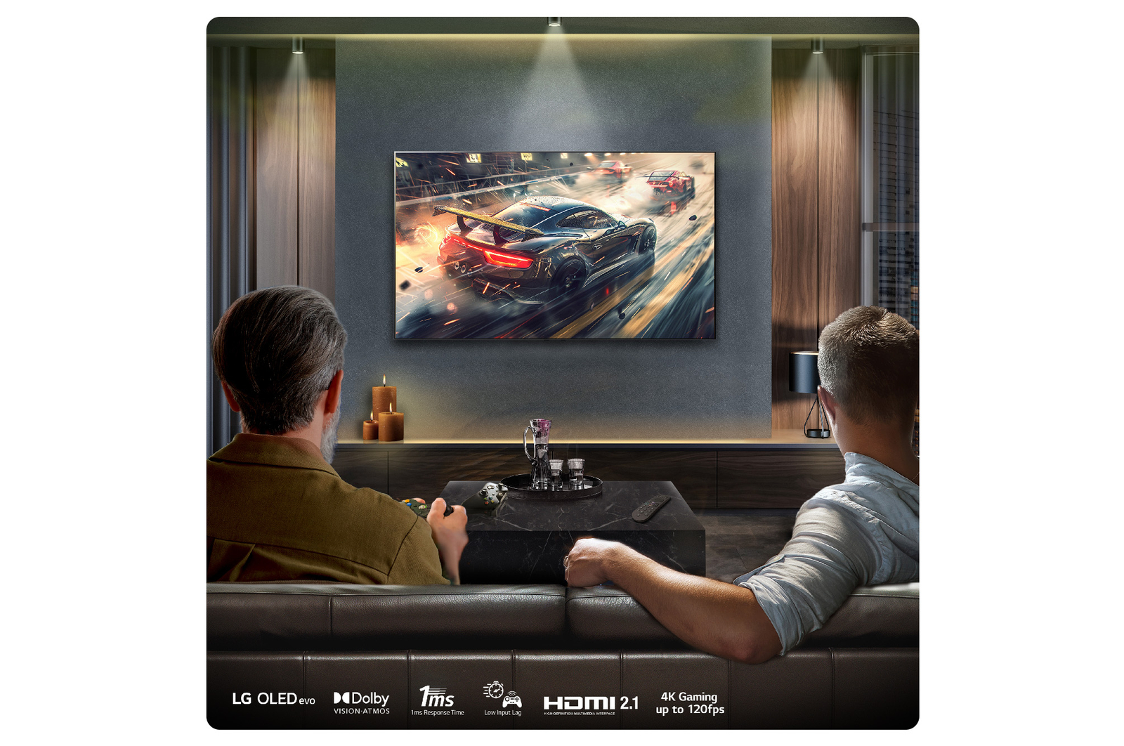 LG 55 inch LG OLED evo AI G4 4K Smart TV - Wall mount version, OLED55G45LW