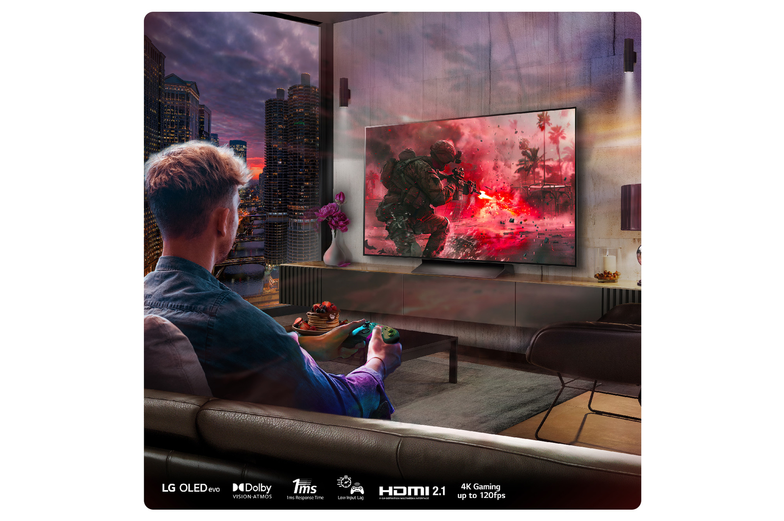 LG 65 inch LG OLED evo AI C4 4K Smart TV, OLED65C45LA