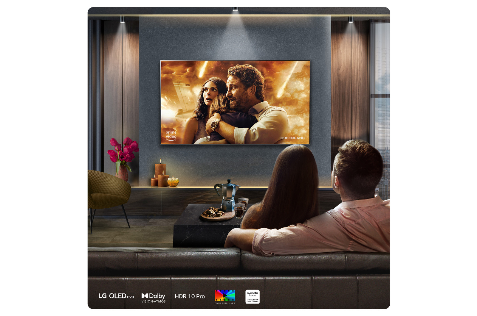 LG 65 inch LG OLED evo AI G4 4K Smart TV - Wall mount version, OLED65G45LW