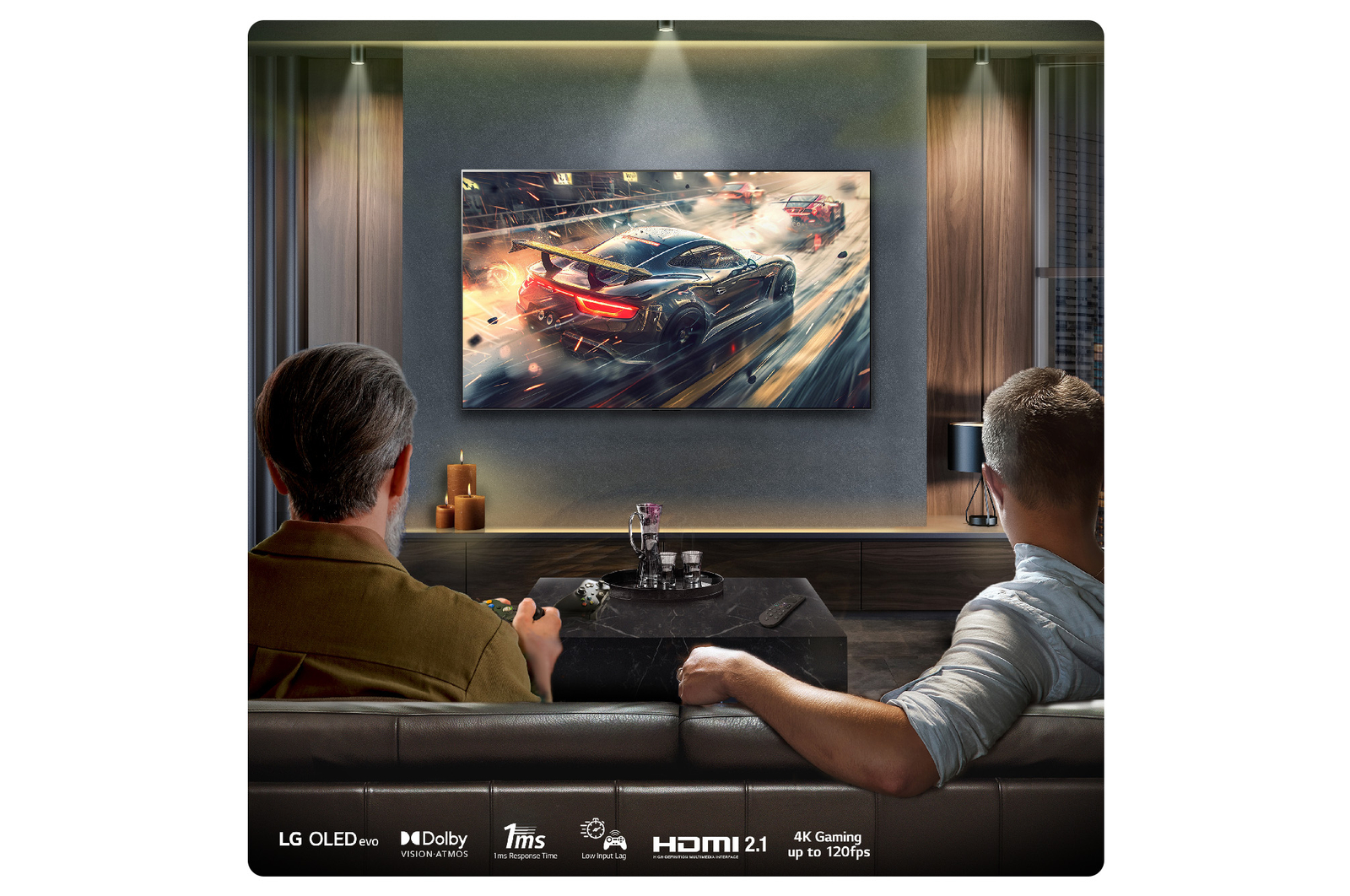 LG 65 inch LG OLED evo AI G4 4K Smart TV - Wall mount version, OLED65G45LW