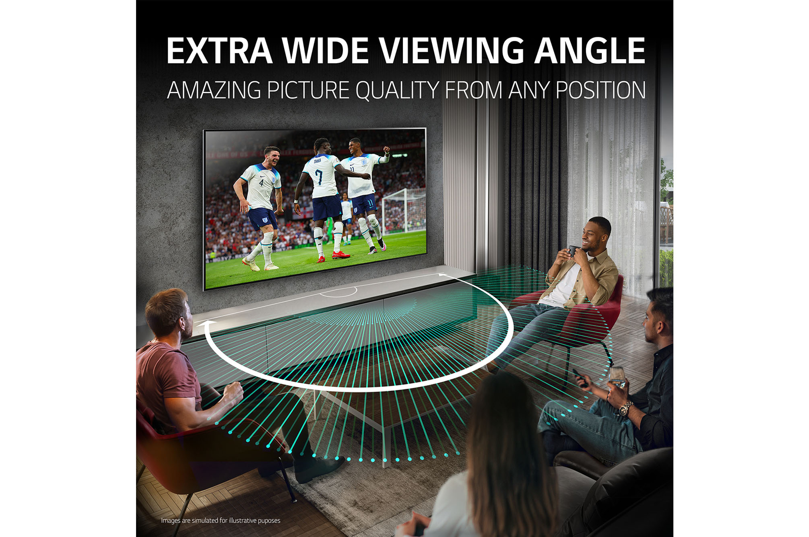 EXTRA WIDE VIEWING ANGLE