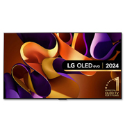 Front view of 83 inch LG OLED evo AI G4 4K Smart TV 2024 - Wall mount version OLED83G45LW
