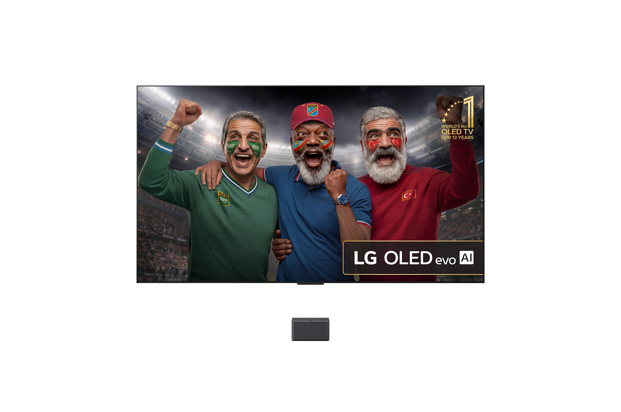 Front view of 97 inch LG SIGNATURE OLED M5 4K Smart TV 2025 OLED97M59LA